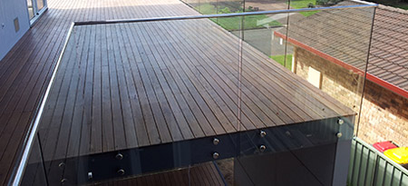 View our range of frameless face mounted glass balustrades